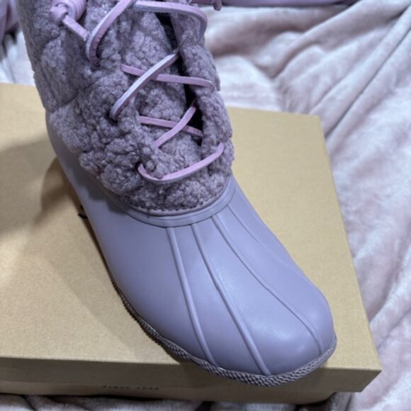 SPERRY SALTWATER DUCK BOOTS LAVENDER PURPLE SIZE 10 WOMEN'S NIB - Picture 1 of 13